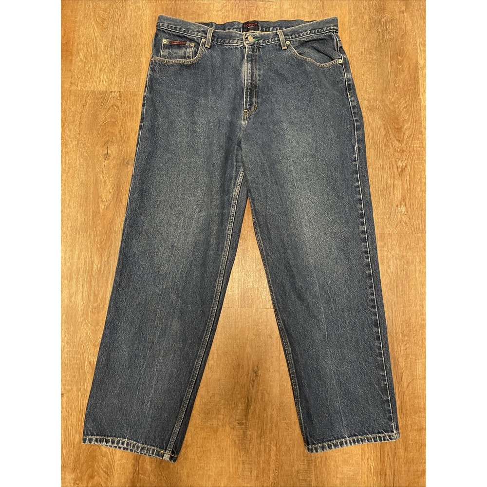 Men's Vintage Tommy Hilfiger Jeans Relaxed  Fit Denim 38X30 Y2K Skater Jeans